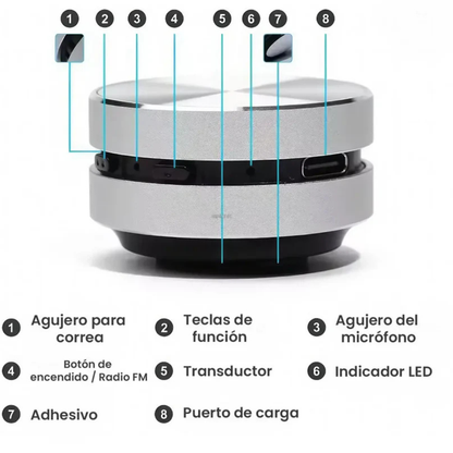 Mini Altavoz de Conducción Ósea Portatil